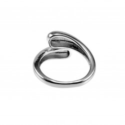 Drop Ring Dames - One-Size 18 tot 19 - Gepolijst RVS Verstelbare Ring