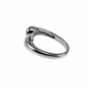 Drop Ring Dames - One-Size 18 tot 19 - Gepolijst RVS Verstelbare Ring