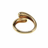 Drop Ring Dames One-Size - Gepolijst Goudkleurig RVS Verstelbare Ring