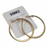 ∅40mm Oorbellen Dames - Verguld RVS - Semi-platte Oorringen