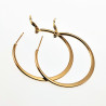 ∅40mm Oorbellen Dames - Verguld RVS - Semi-platte Oorringen