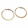 ∅40mm Oorbellen Dames - Verguld RVS - Semi-platte Oorringen