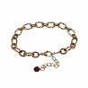 Armband Dames - RVS Gold Plated - Ovale Schakelarmband - Verstelbaar