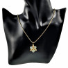 50cm tot 55cm Ketting Dames - Verguld RVS - Jasseron-Ketting met Lichtgele Ster Hanger - Verstelbaar