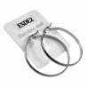 ∅40mm x 3mm Oorringen Dames - Gepolijst RVS - Oorbellen