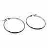 ∅40mm x 3mm Oorringen Dames - Gepolijst RVS - Oorbellen