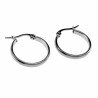 ∅20mm x 3mm Oorringen Dames - Gepolijst RVS - Oorbellen