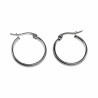 ∅20mm x 3mm Oorringen Dames - Gepolijst RVS - Oorbellen