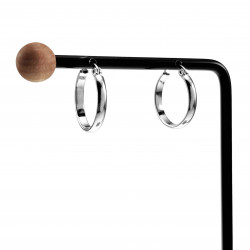 ∅20mm x 3mm Oorringen Dames - Gepolijst RVS - Oorbellen