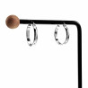 ∅20mm x 3mm Oorringen Dames - Gepolijst RVS - Oorbellen