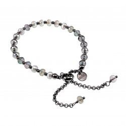RVS Armband met Schitterende Oostenrijkse Kristallen - Schuifsluiting