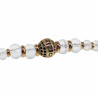 Goudkleurige RVS - Armband met Schitterende Oostenrijkse Kristallen