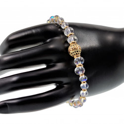Goudkleurige RVS - Armband met Schitterende Oostenrijkse Kristallen