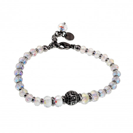 Zilverdkleurige RVS - Armband met Schitterende Oostenrijkse Kristallen