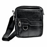 Unisex Tas - Schoudertas - Zwarte Imitatieleer - Dames - Heren Tasje - Crossbodytas