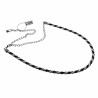 Dames - Bicolor - Metalen - Verstelbaar tot 121 cm Ronde Gedraaid Riem
