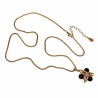 55cm Verguld RVS Verstelbaar Jasseron-Ketting met Tijgeroog Sterhanger