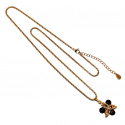 55cm Verguld RVS Verstelbaar Jasseron-Ketting met Tijgeroog Sterhanger