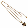 55cm Verguld RVS Verstelbaar Jasseron-Ketting met Tijgeroog Sterhanger