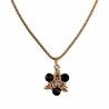 55cm Verguld RVS Verstelbaar Jasseron-Ketting met Tijgeroog Sterhanger