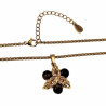 55cm Verguld RVS Verstelbaar Jasseron-Ketting met Tijgeroog Sterhanger