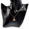 55cm Verguld RVS Verstelbaar Jasseron-Ketting met Tijgeroog Sterhanger