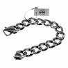20cm - 16mm Armband Heren - Gepolijst RVS - Zilverkleur - Cubaanse Schakelarmband