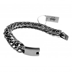 20cm - 20mm Armband Heren - Gepolijst RVS - Gourmet Schakelsarmband