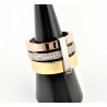 Brede Multicolor Roestvrijstalen Ring met Zirkonia's