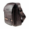 Heren Tas - Schoudertas - Bruin Kunstleer - Tasje - Crossbodytas
