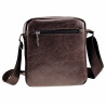 Heren Tas - Schoudertas - Bruin Kunstleer - Tasje - Crossbodytas