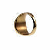 Zegelring Heren - Gepolijst Verguld RVS - Staal Goudkleurig Ring met Onyx