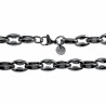 60cm x 10mm Ketting Heren - Gepolijst RVS Koffieboon Schakelketting