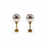 8mm Oorstekers - Kunstmatige Parel Oorbellen Dames - Goudkleurige RVS