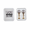 8mm Oorstekers - Kunstmatige Parel Oorbellen Dames - Goudkleurige RVS