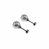 8mm Oorstekers - Kunstmatige Parel Oorbellen Dames - Zilverkleurige RVS