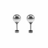 8mm Oorstekers - Kunstmatige Parel Oorbellen Dames - Zilverkleurige RVS