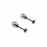 6mm Oorstekers - Kunstmatige Parel Oorbellen Dames - Zilverkleurige RVS