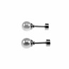 6mm Oorstekers - Kunstmatige Parel Oorbellen Dames - Zilverkleurige RVS