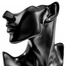 4mm Oorstekers - Kunstmatige Parel Oorbellen Dames - Zilverkleurige RVS