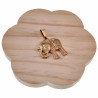 60cm x 3mm Jasseron ketting + Olifant Hanger Unisex - Goudkleurig RVS - Ketting met Geluk Olifanthanger Dames - Heren