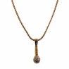 60cm x 3mm Jasseron ketting + Olifant Hanger Unisex - Verguld RVS