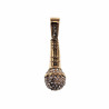 60cm x 3mm Jasseron ketting + Olifant Hanger Unisex - Verguld RVS