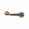 60cm x 3mm Jasseron ketting + Olifant Hanger Unisex - Verguld RVS