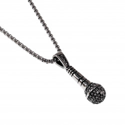 60cm x 3mm Jasseron ketting + Olifant Hanger Unisex Zilverkleurig RVS