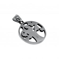 Levensboom Hanger Dames - Zilverkleurig RVS - Levensboomhanger -Tree of Life Hanger