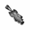60cm x 3mm Jasseron ketting + Uil Hanger Dames - Zilverkleurig RVS - Ketting met Uilhanger - Symbolische Uilhanger met Ketting