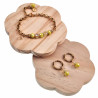 16 tot 20cm Dames Verguld RVS Ronde Schakelarmband met Gele Kristallen