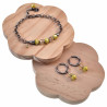 16 - 20cm Dames Gepolijst RVS Ronde Schakelarmband met Gele Kristallen