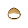 Zegelring Unisex - Goudkleurig RVS - Verguld Stalen Ring met Kruis - Dames - Heren